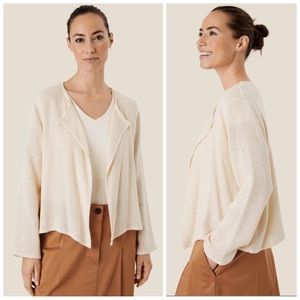 •MASAI•‎ Majulitta Whitecap Lightweight Boucle Woven Jacket Cardigan Size M